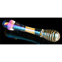 LoveToy Gode en Verre Twin Pleasures 20 x 3.6cm Transparent
